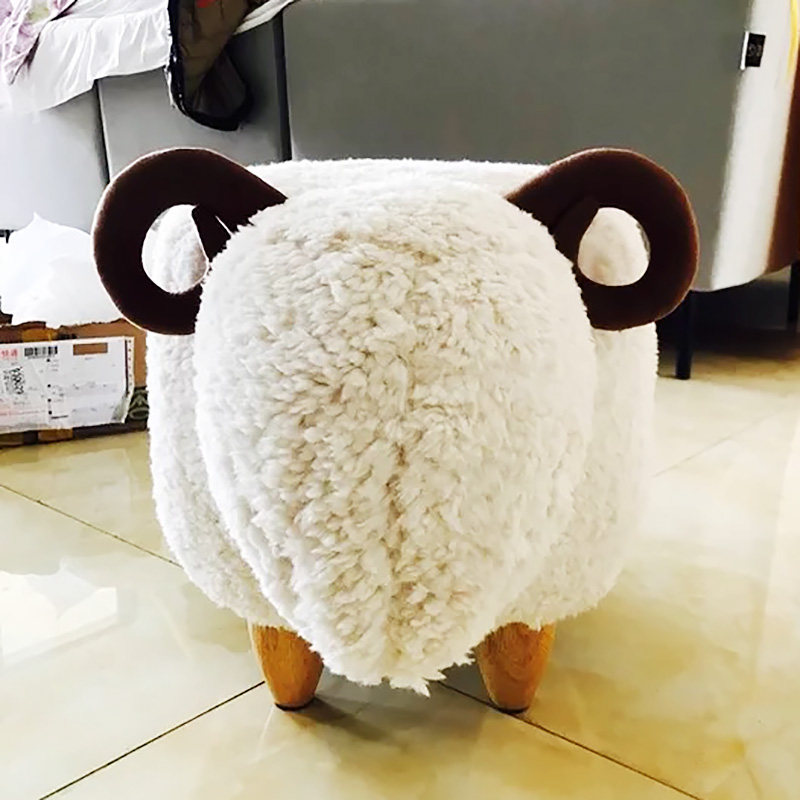Creative Little Sheep Shoes Stool Wear stool Home swapped stool Stool Storage Stool stool Bench Footstool Small Sofa Stool Modern Brief