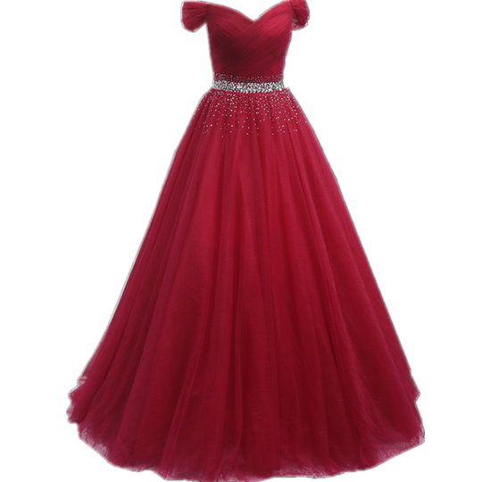 新娘敬酒晚礼服红色订婚回门宴会晚装时尚一字肩主持人演出连衣裙