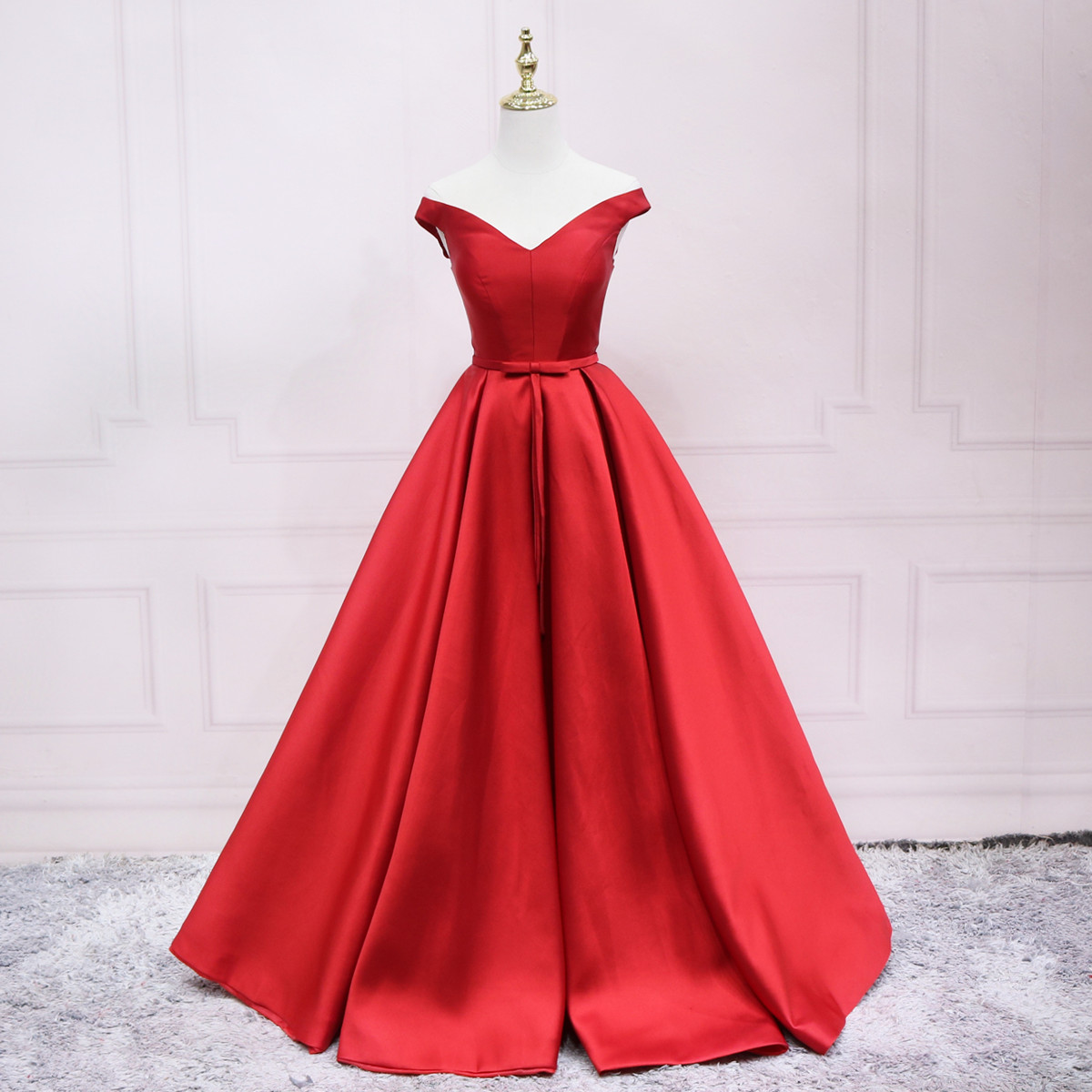 Elegant one-shoulder bride wedding toast dress engagement back door self-cultivation satin welcome performance host evening dress female