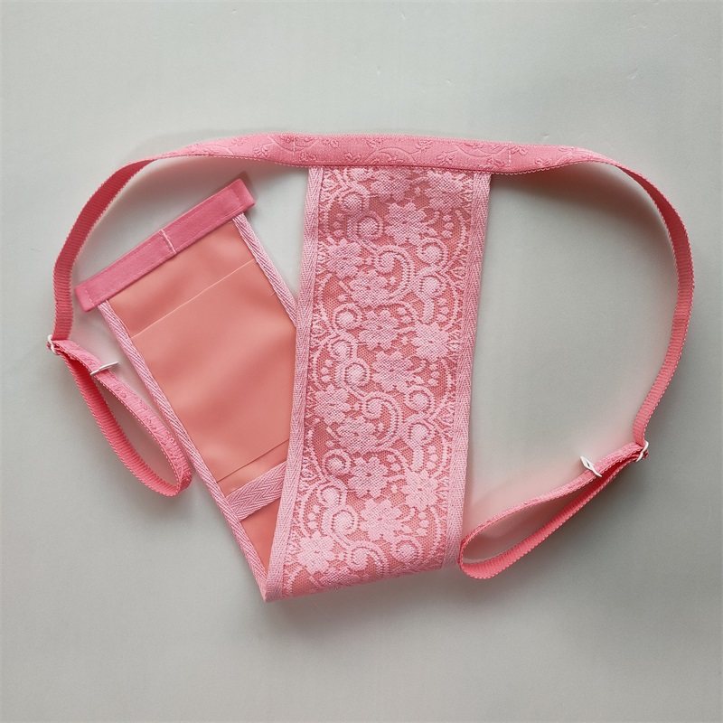 Menstrual tape with rubber sanitary belt old hollow lace male and female hemorrhoids with slot sexy one tablet T pants