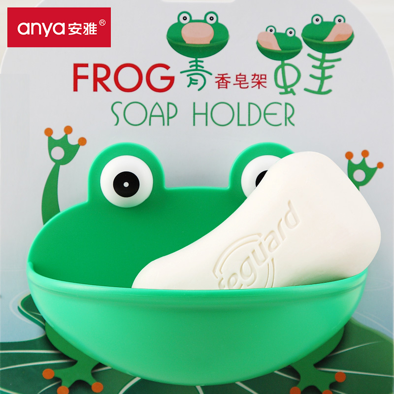 Anya frog incense stand fat box Suction cup wall-mounted powder room creative personality cute free hole new popularity