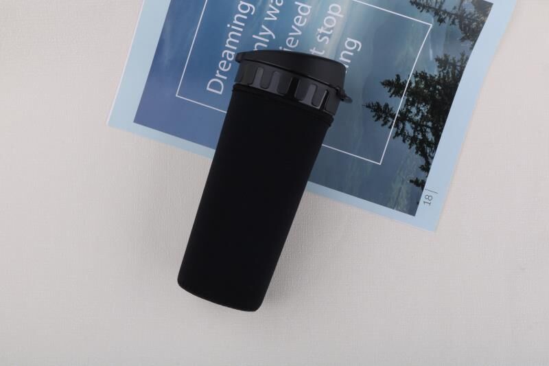 Dày dễ thương Tupperware 500ML Cup Cup Cup Đặt cách nhiệt Túi nước Cup Túi chống rơi Ấm - Tách bình ủ cháo lock&lock