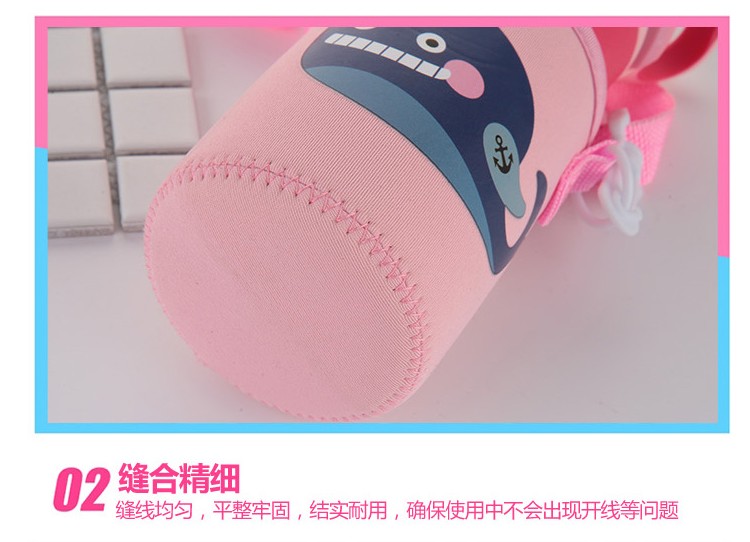 Straw Cup Cover contigo Condick Cup Set Child Cup Set Cute 400 414 450ml - Tách bình đựng nước thủy tinh có vòi