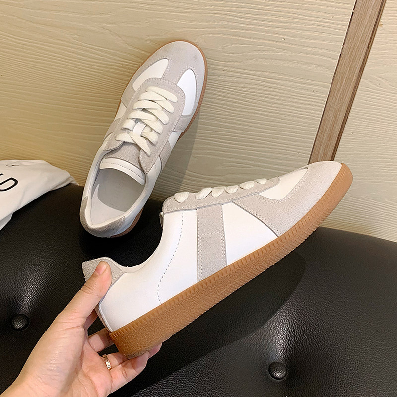 Decadage Shoes 2021 New Summer Genuine Leather Small White Shoes Women Retro 100 Hitch Flat Bottom Sports Casual Shoes Ins Tide Shoes