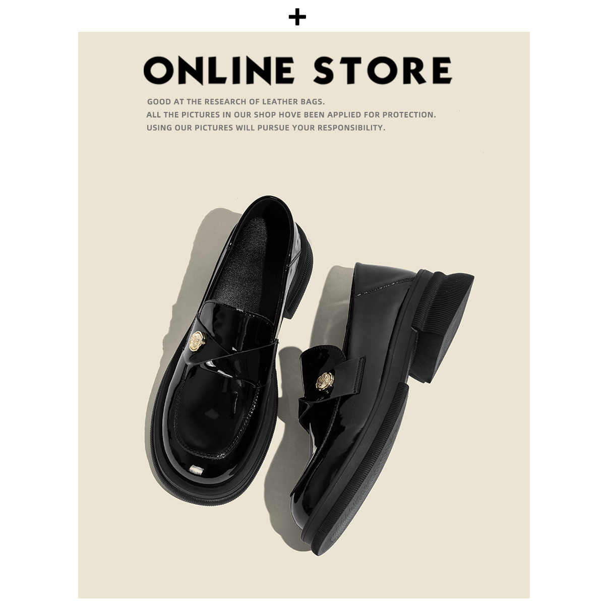 本革バージョン！ Bu Er Shoes Shop リトルゴールドコイン厚底ローファー レディース 2025 新英国スタイル 怠惰な厚底スモールレザーシューズ