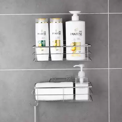 Bathroom rack toilet toilet toilet wash table Wall towel storage bath type non-perforated wall Wall dressing room
