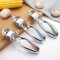 Thickened solid zinc alloy manual garlic muddy machine household garlic garlic mortar padded garlic garlic