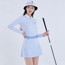 Vêtements de golf Vitesse des femmes en blouses sèches avec manches longues pour les vêtements de printemps et dété Vêtements sport pour climat tempéré Jupes courtes