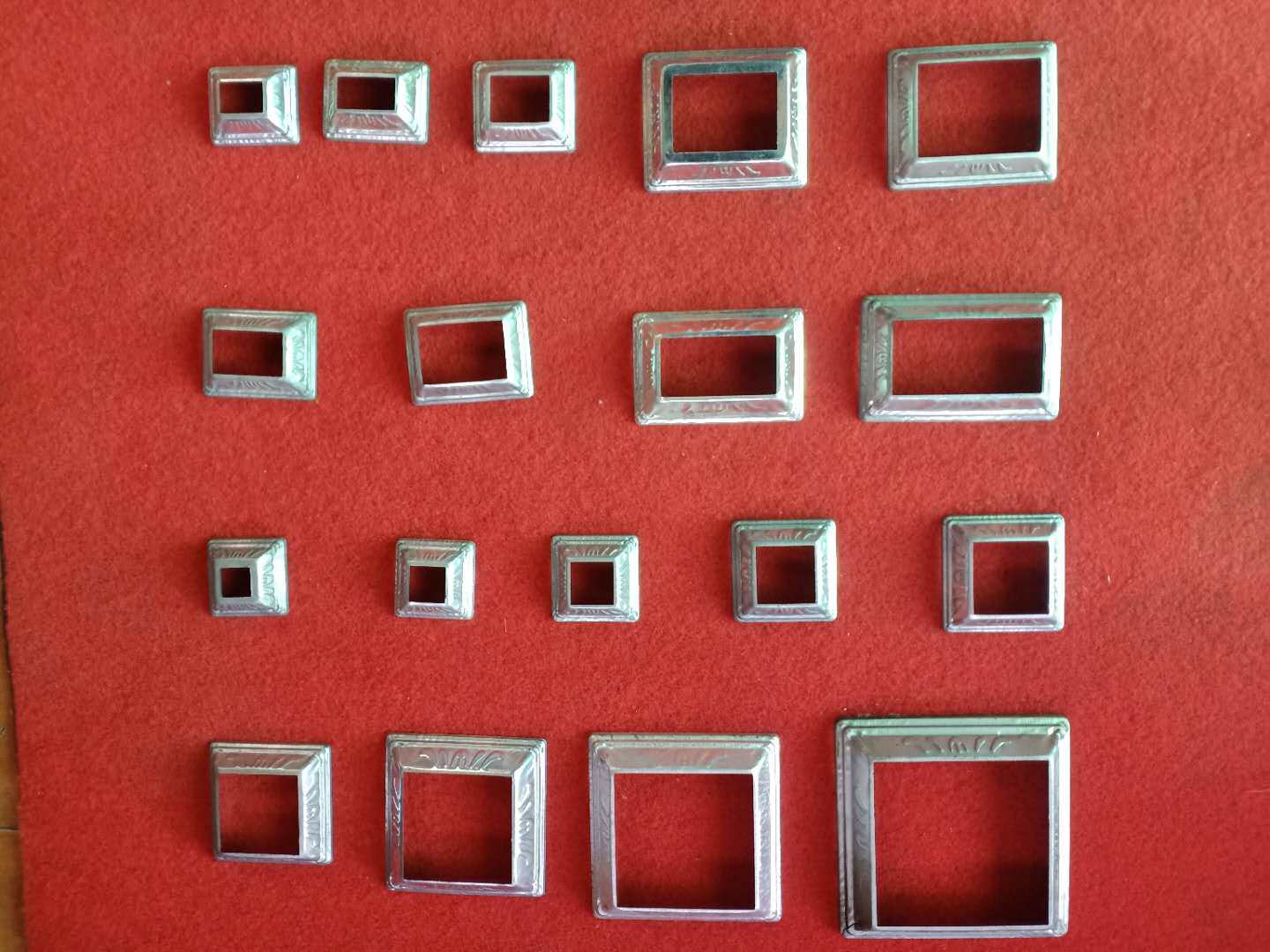 Factory direct sales tin stamping foot cover square pipe decorative cover round pipe cover steel pipe cover guardrail accessories screw cover ugly cover