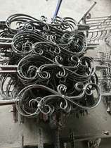 Factory direct sale forged iron stairway Flower forged railings iron stair solid wrought iron staircase