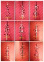 Sanhe Wrought iron gate railing accessories Air pipe stair flower Stair accessories Various specifications flower type