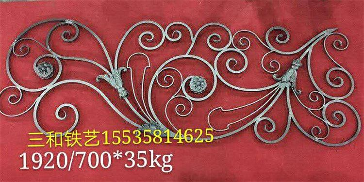 San and Iron gate railing accessories forged manual high-end staircase flowers