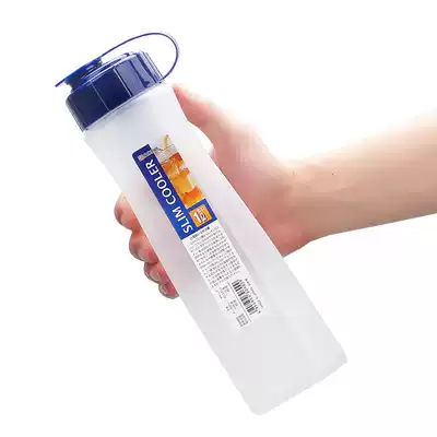 Japan imported plastic high temperature cold kettle household cold water bottle drink juice bottle refrigerator sealed bottle 1L