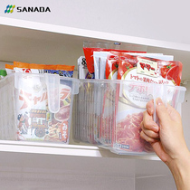 Japan imports SANADA containing basket plastic containing basket with handle high level containing box set basket storage box