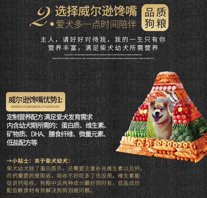 Wilson cười toe toét Nhật Bản Shiba Inu thức ăn cho chó con chó con chó trưởng thành Trung Quốc chó vườn thực phẩm đặc biệt 5 kg thức ăn cho chó Akita - Chó Staples