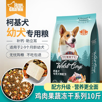  Corgi dog food special fattening food lactating milk cake lyophilized dog food 10 kg to remove tears Corgi puppy dog food