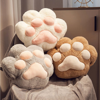 Cute Cat Paw Car Doll Pillow Office Nap Pillow Air Conditioning Blanket Cushion Spring and Summer Blanket Plush