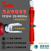 High voltage composite wall bushing 10kV27 5kV35kV66kV High-speed rail special shielded wire FCRGW-35kV