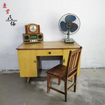 Nostalgic old-fashioned writing desk chair radio washbasin electric fan old-fashioned clock old furniture Film and Television old objects