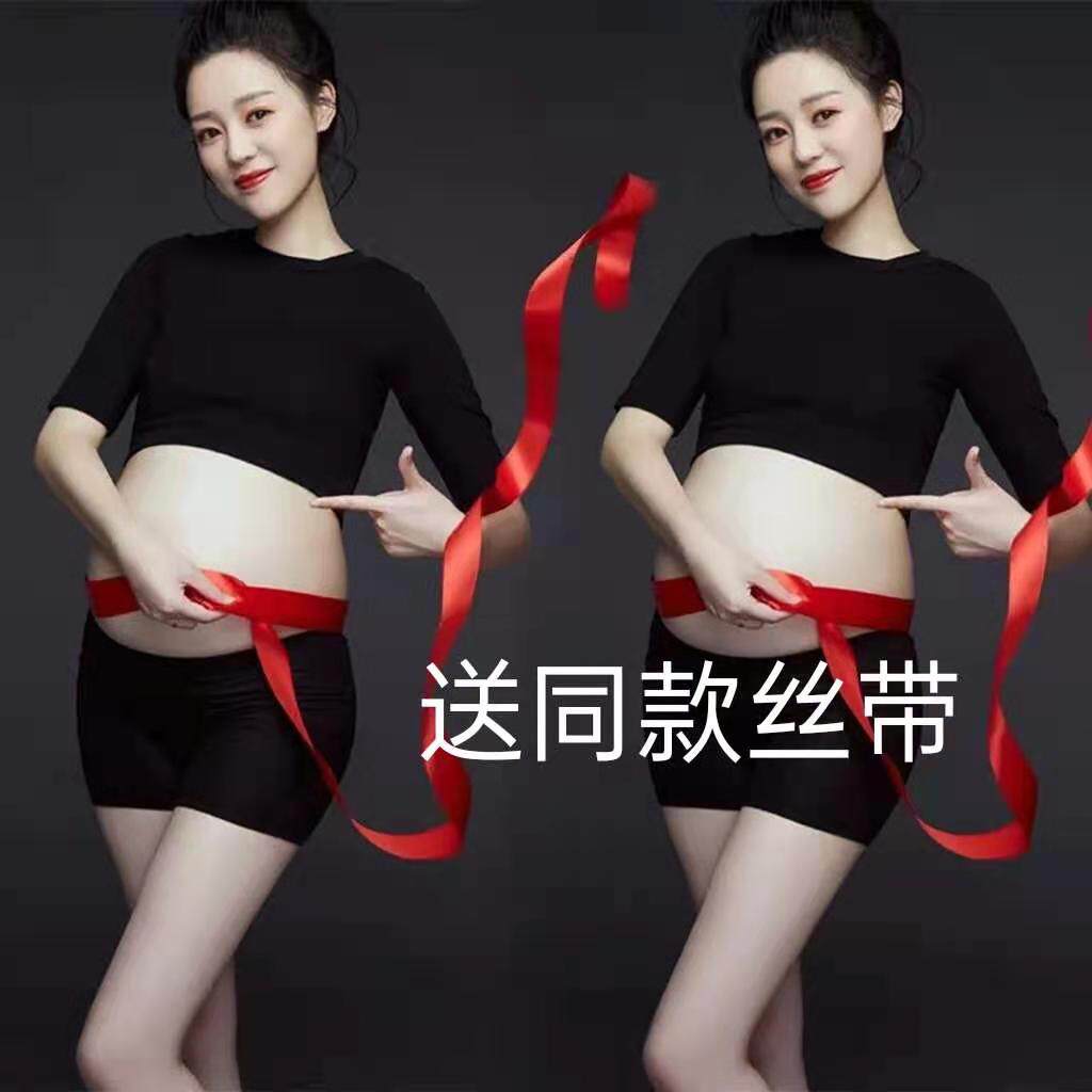 Pregnant women photo photo clothing T-shirt jacket women's short sleeves slim navel cotton sexy belly mommy photo