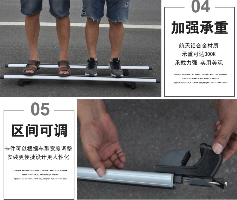 hành lý xe khung Thanh mang trên nóc crossbars giá mái ray đi du lịch hành lý crossbars giá kệ phổ biến giá nóc ngang xe 7 chỗ