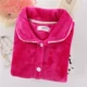 Dịch vụ tại nhà áo sơ mi nữ flannel mùa thu và mùa đông XL dày lên đồ lót lông cừu san hô ấm áp sang trọng quan lot