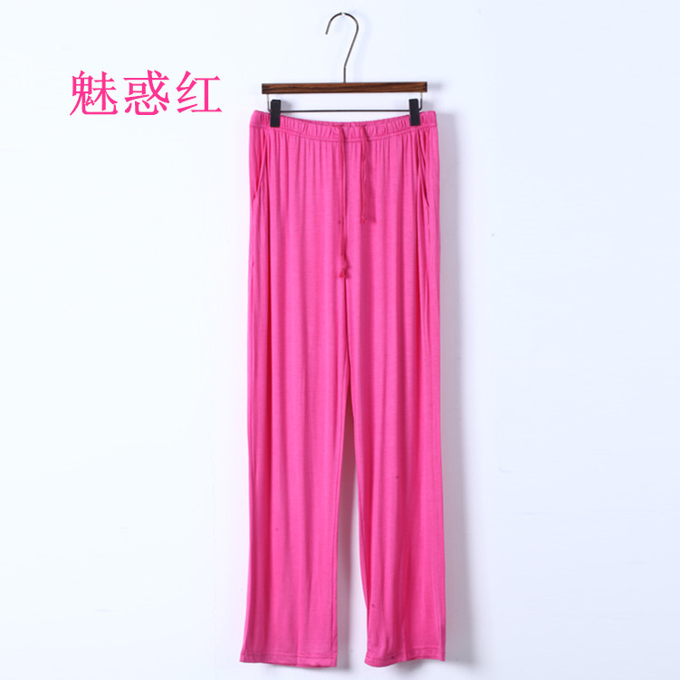 Modal quần nhà phụ nữ quần ngủ quần buổi sáng lỏng quần tập thể dục kích thước lớn quần yoga thể thao quần thường quần quần điều hòa không khí - Quần tây quần jogger nam