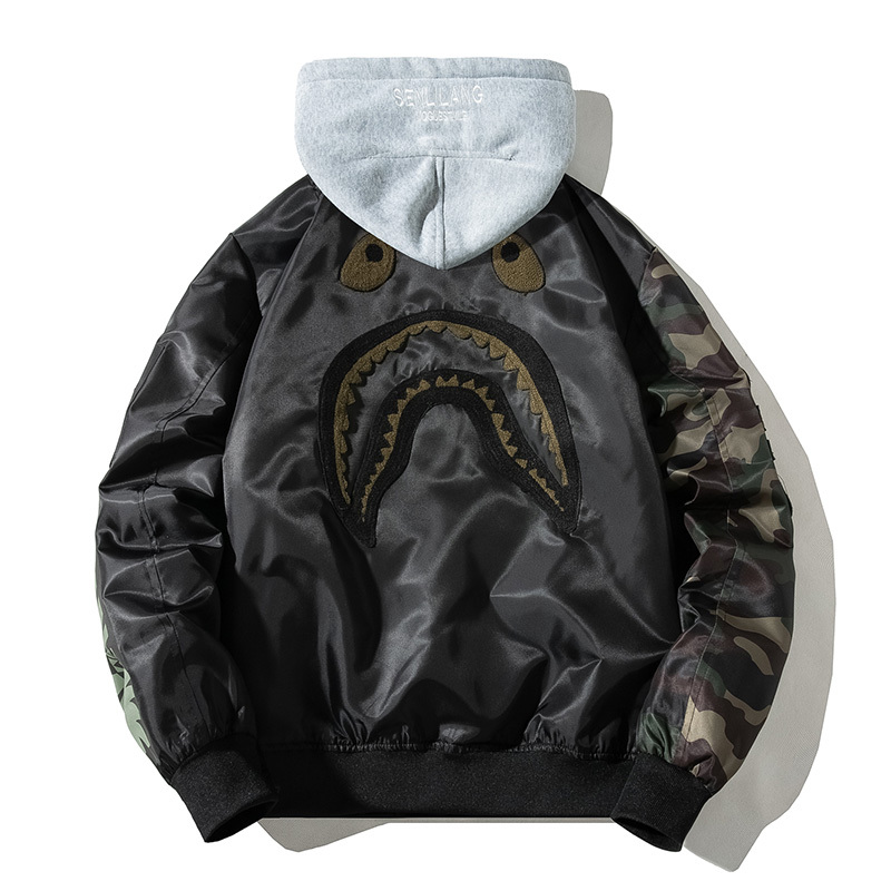 Trendy Brand 2025 New Embroidered Baseball Cotton Jacket Hip-Hop Loose Autumn and Winter Thickened Bomber Jacket Men's Couple Coat