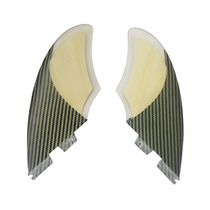 BiLong FCS 2 Twin fin fish plate for two pieces with large fin surfboard tail fin Kevlar fibreglass