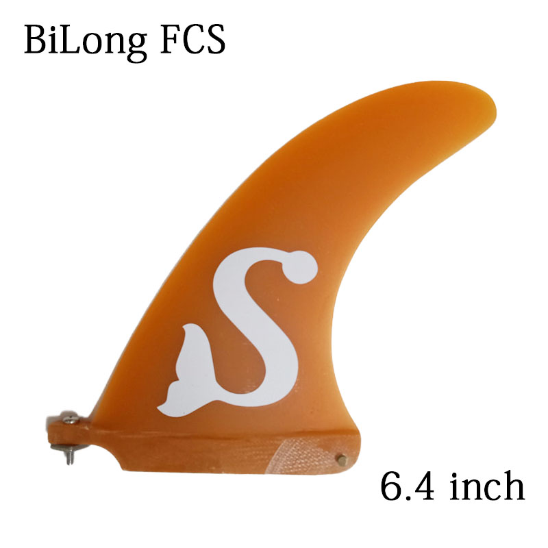 Clearance 6 inch surfboard tail fin fiberglass material surfboard single fin fin longboard center