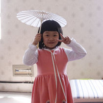 Blank oil paper umbrella all white paper umbrella diy hand-painted umbrella kindergarten creative childrens hand-painted umbrella graffiti umbrella