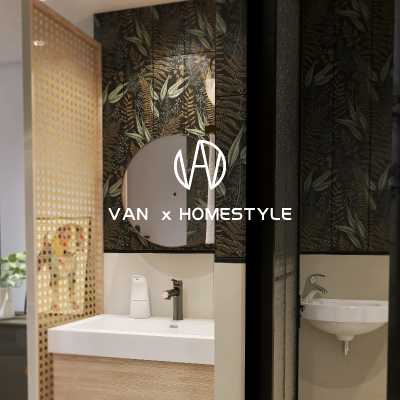 Vannet American Vintage Plant Toilet Bathroom Tiles Toilet Toilet Wall Tiles Kitchen Micro Cement Tiles