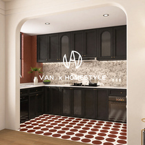 Vannet French retro kitchen wall small flower tiles Internet celebrity toilet bathroom bathroom flower floor tiles