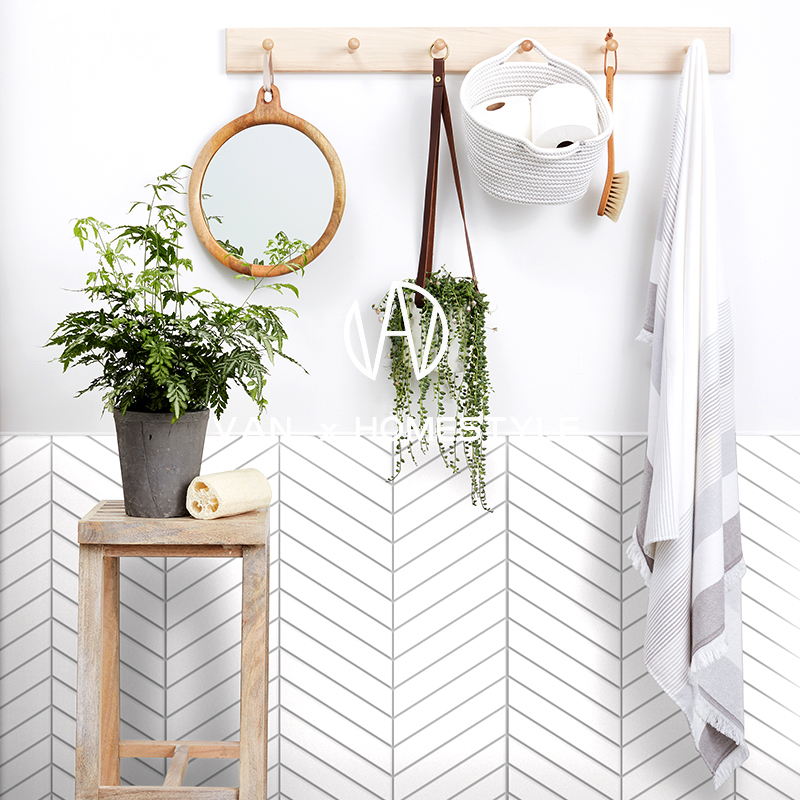 Sanskrit modern black and white tile Makeup Room Floor Tiles Kitchen Wall Brick Bathroom Toilet Balcony Mosaic Background Wall