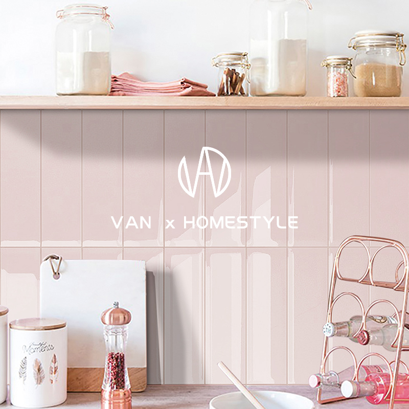 Fannei ins net red restaurant milk tea shop fat subway tile Nordic bright surface kitchen bathroom tile wall tile