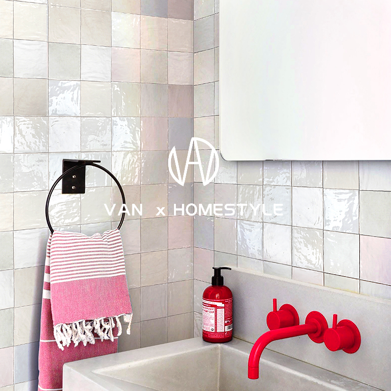 Van Nei Spanish Magic Color Small Square Brick Makeup Room Bathroom Wall Brick Kitchen Dining Room Bar Tile Background Wall