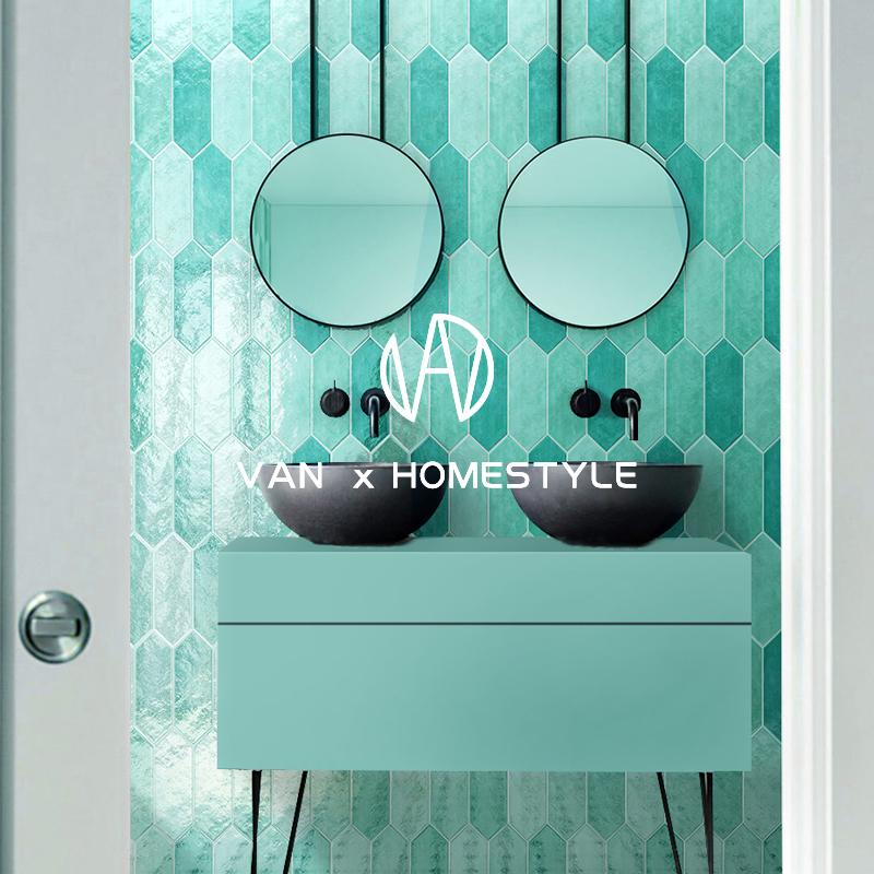 Van NeNordic Net Red Tile 100X300 Kitchen Bright Arrow Shaped Brick Toilet Makeup Room Wall Brick Handmade Brick