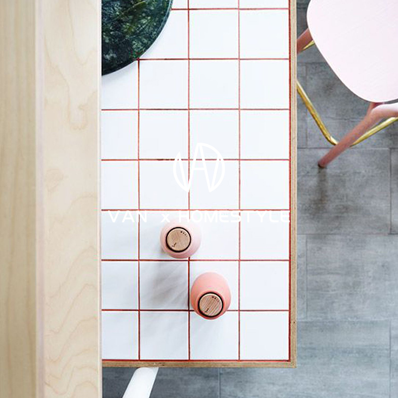 Sanskane minimalist modern balcony glazed face small white brick kitchen small bread brick wall brick Nordic Makeup Room Tiles