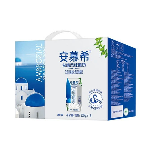 伊利 Musi Yogurt Original 205G*16 коробок подарочной коробки установленная температурная ферментация для завтрака молоко молоко
