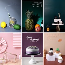  ins Morandi double-sided background cardboard network super fire solid color background cloth jewelry beauty makeup large ruler photography props