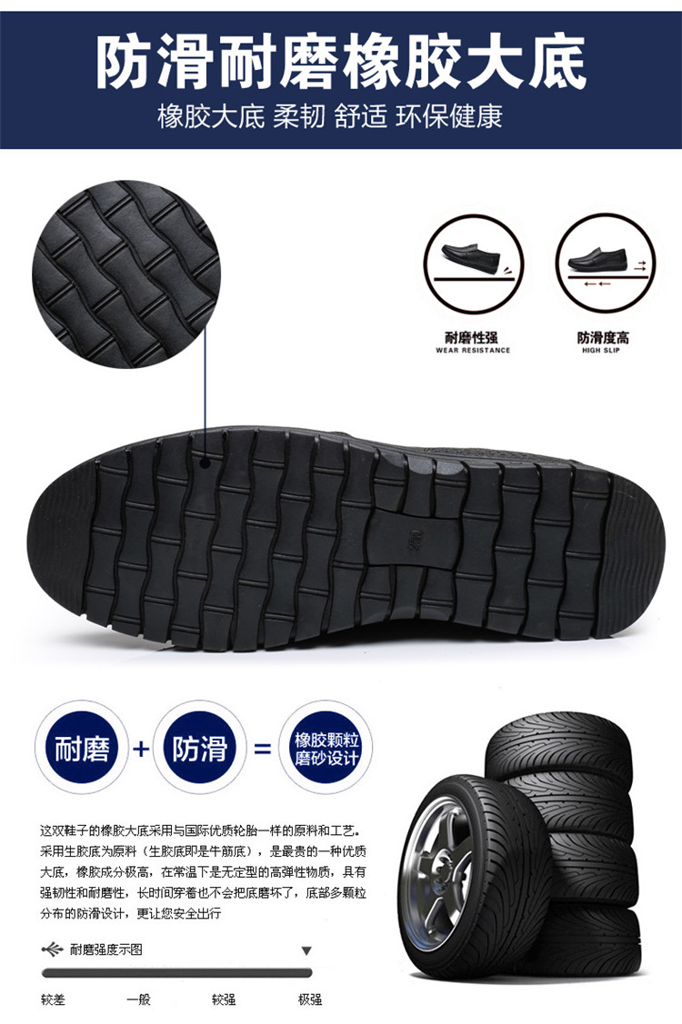 Giày nam đế xuồng mùa hè Giày da trung niên Giày nam đế mềm đế giày đế mềm thoáng khí trung niên giày sandal nam vento