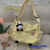 Кремово-желтый + брошка с изображением панды, бесплатный кулон в виде медведя