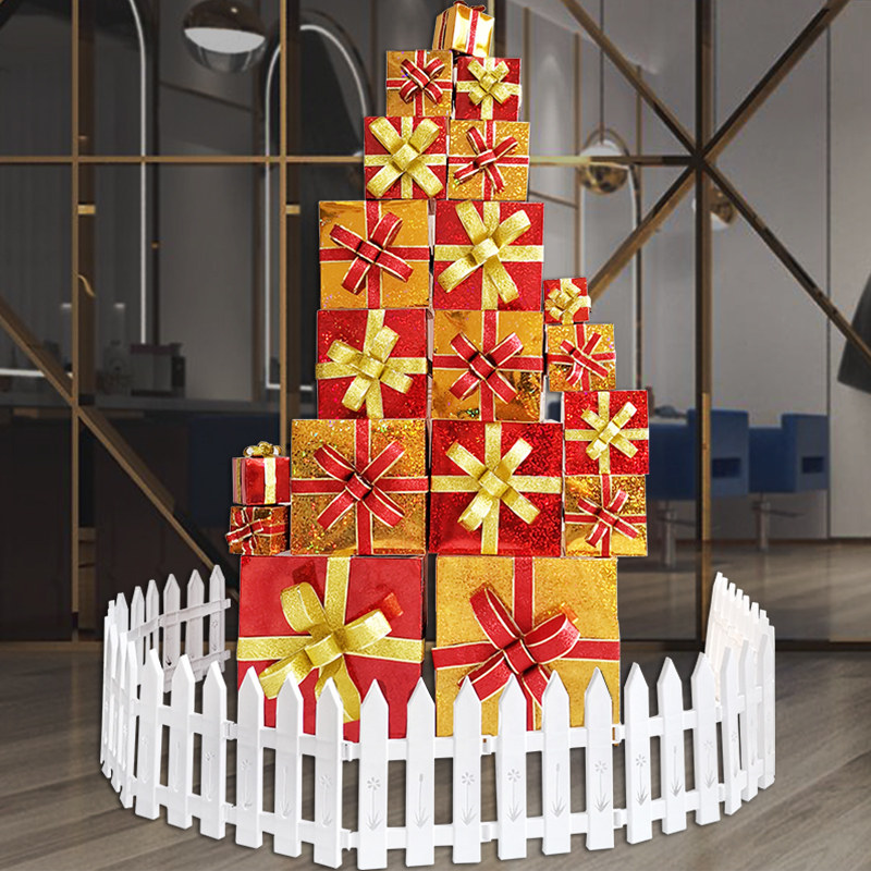 Festival decoration gift box pile head scene layout 4S shop window mall hotel ornaments gift New Year's Day big box