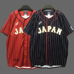 Retro striped baseball uniform ແຂນສັ້ນ cardigan ເສື້ອທີເຊີດ hiphop ວ່າງຂະຫນາດໃຫຍ່ຂອງຜູ້ຊາຍແລະແມ່ຍິງ hip-hop hip-hop jersey ແບບ BF