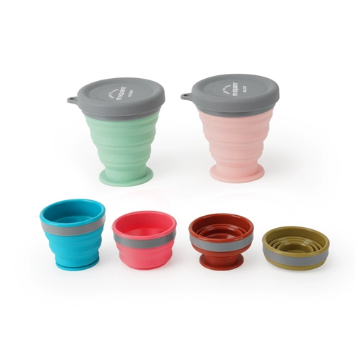 Силиконовый портативный ополаскиватель для рта для путешествий для кемпинга, широкое горлышко