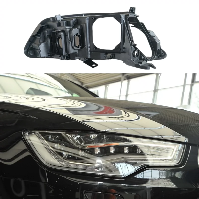 Thích hợp cho 12-15 Audi A6L đèn pha vỏ sau nguyên bản C7PA nguyên bản đèn pha xe ô tô nguyên bản vỏ dưới A6 đế đen gương lồi oto kiếng xe kiểu