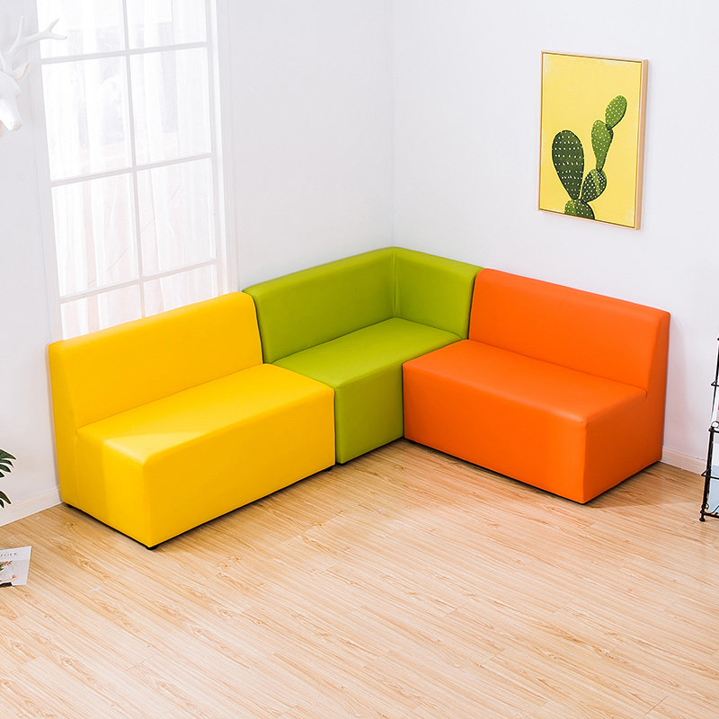 Children's kindergarten reading bar parenting institution piano hall bar stool waiting rest area sofa card seat combination