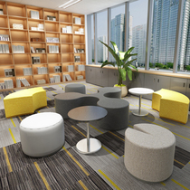Office lobby Business Guests Reception room minimalist Modern Alien Creative Leisure sofa Combined stool tea table Composition