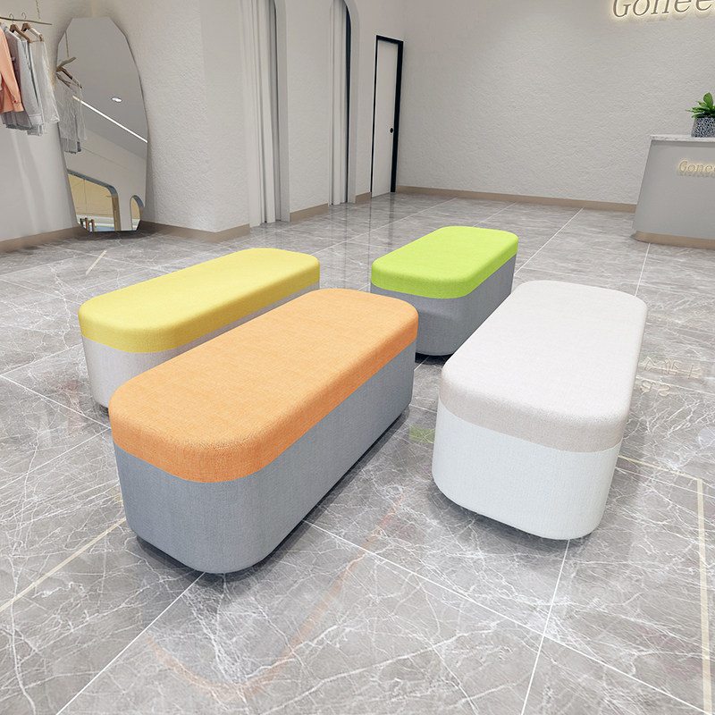 Creative library reading room reception hotel shopping mall special-shaped creative office leisure sofa stool combination