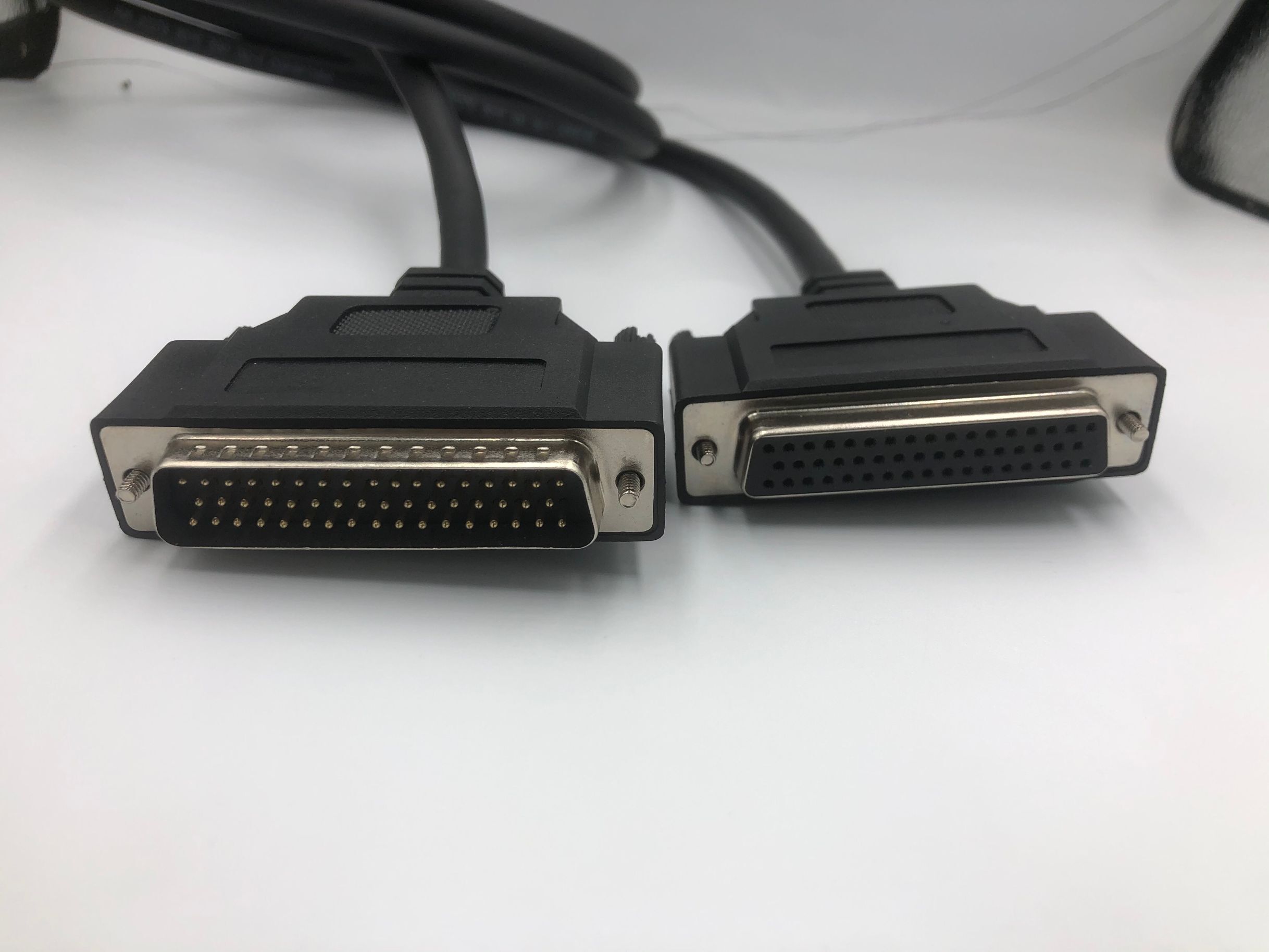 Industrial-grade HDB50 three-row 50 cable male-to-female DB50-core data cable for hole double-shielded full copper